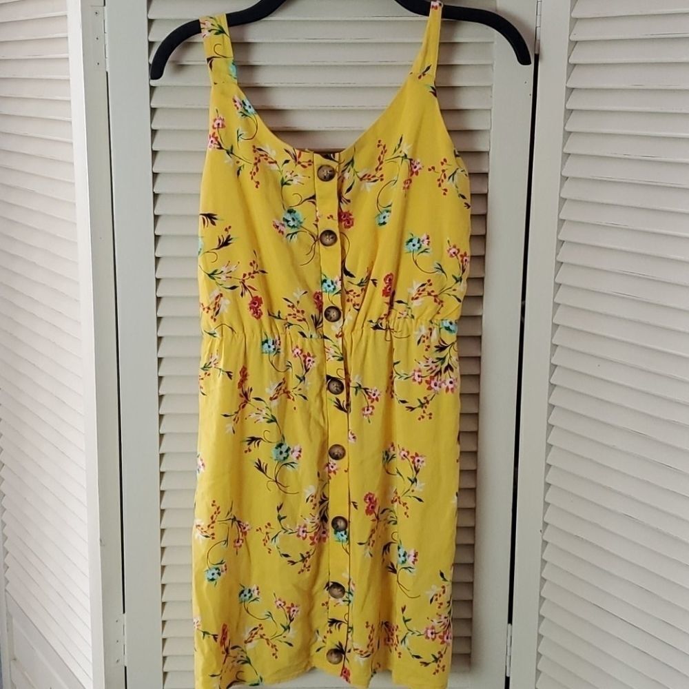 Walking on Sunshine Nordstrom girls yellow dress l
